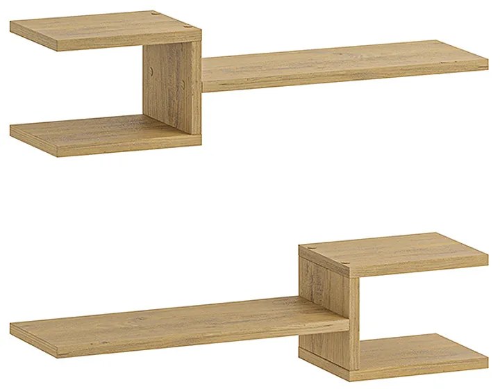 ΡΑΦΙΕΡΑ ΤΟΙΧΟΥ FORK MEGAPAP 2 ΤΕΜΑΧΙΩΝ ΧΡΩΜΑ SAPPHIRE OAK 75X19,5X18ΕΚ.