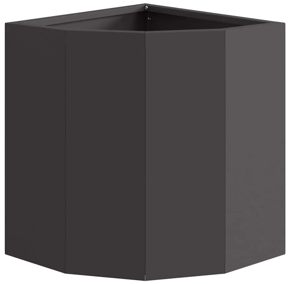 vidaXL Γωνιακό Ροδόδεντρο Μαύρο 30 x 30 x 35 εκ Ατσάλι