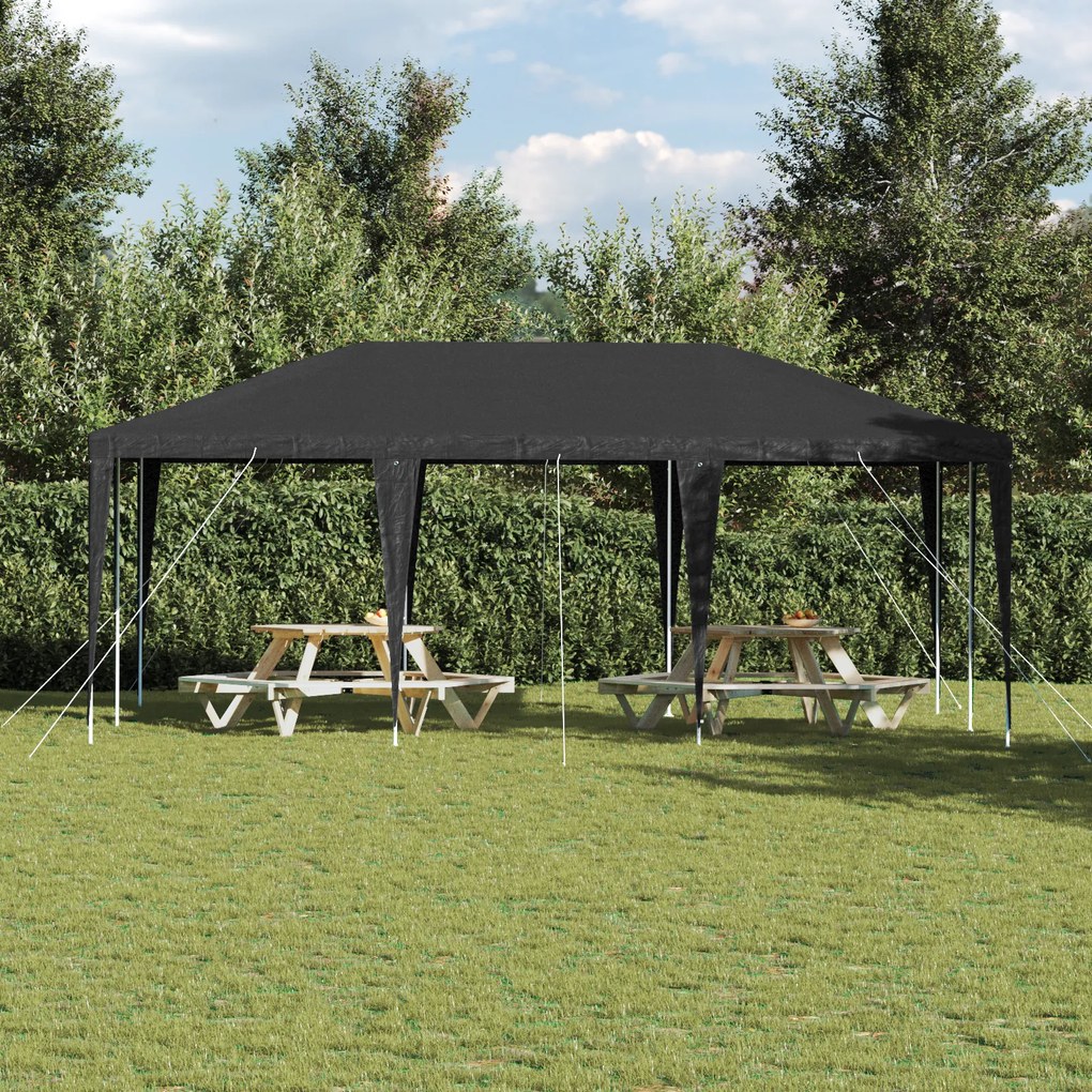 vidaXL Σκηνή Πάρτυ Ανθρακί, Λευκό 600 x 400 x 266 εκ