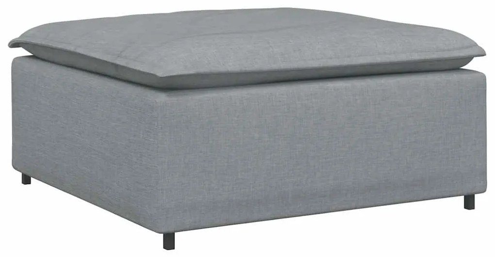vidaXL Υποπόδιο Καναπέ Ανοιχτό Γκρι 100 x 100 x 48 εκ.