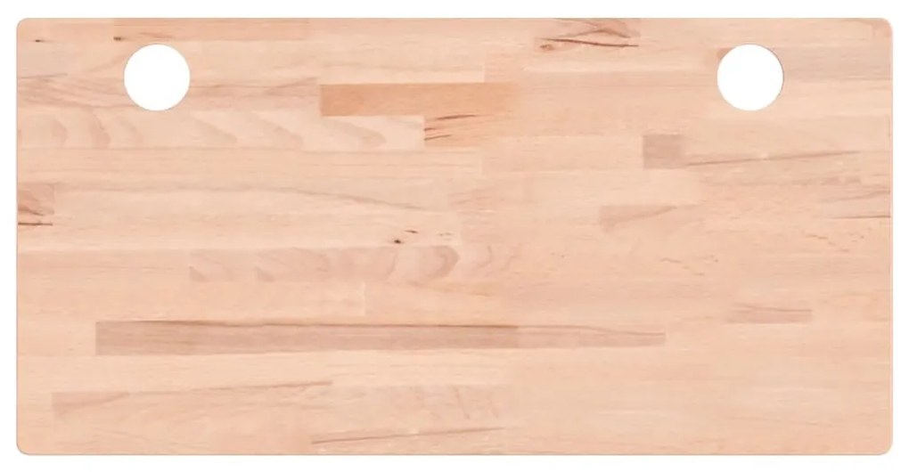 vidaXL Επιφάνεια Γραφείου 100x50x4 εκ. από Μασίφ Ξύλο Οξιάς