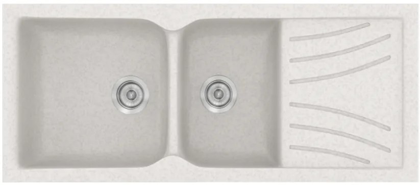 Sanitec Classic 323 Metallic Ice Νεροχύτης