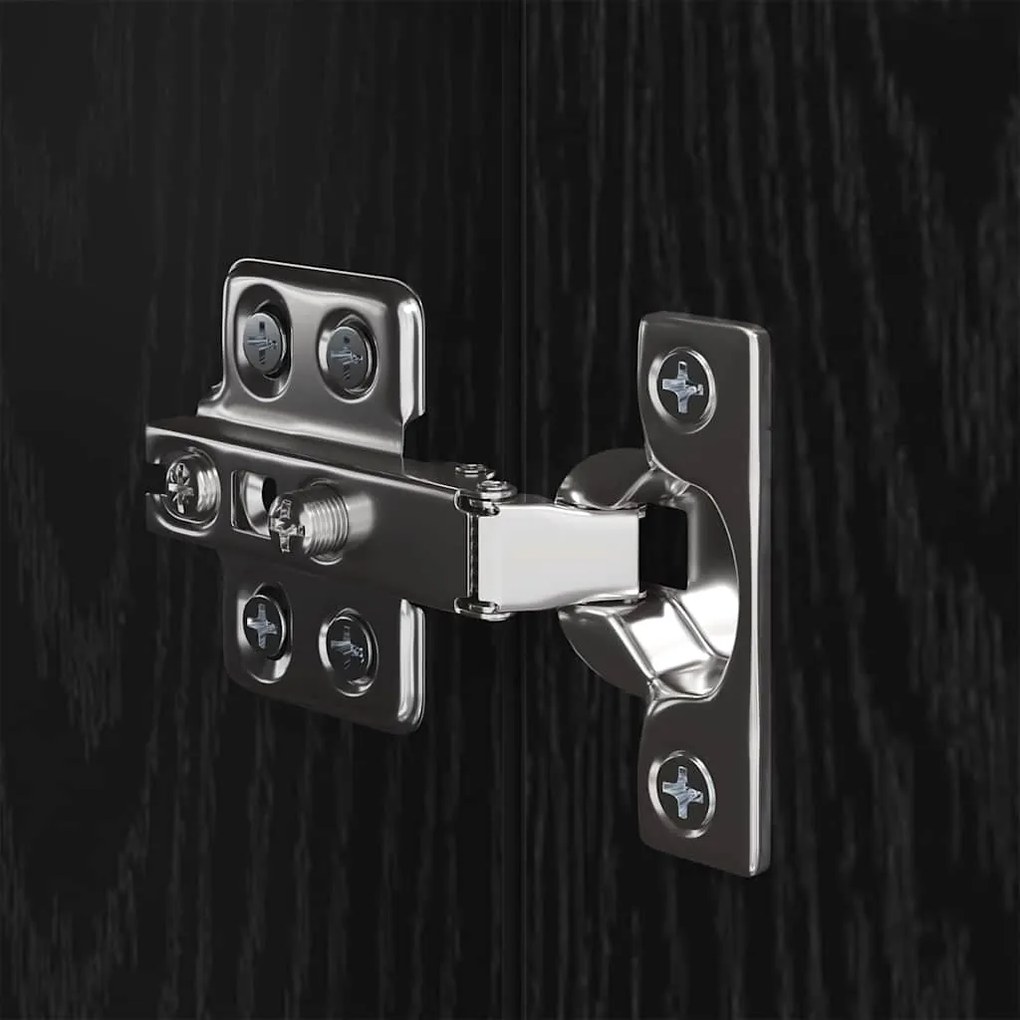 vidaXL Σετ επίπλου τηλεόρασης 8 pcs Μαύρη δρυς 80 x 30 x 30 εκ