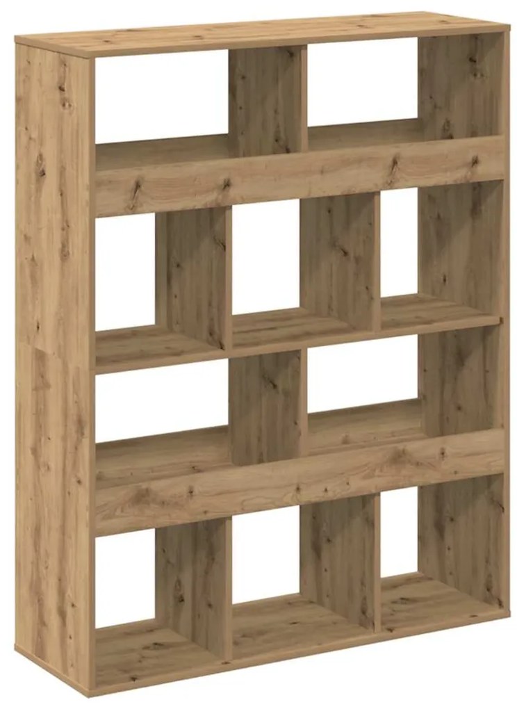 vidaXL Βιβλιοθήκη Αρτισιανή Δρυς 100x33x125,5εκ από Επεξεργασμένο Ξύλο