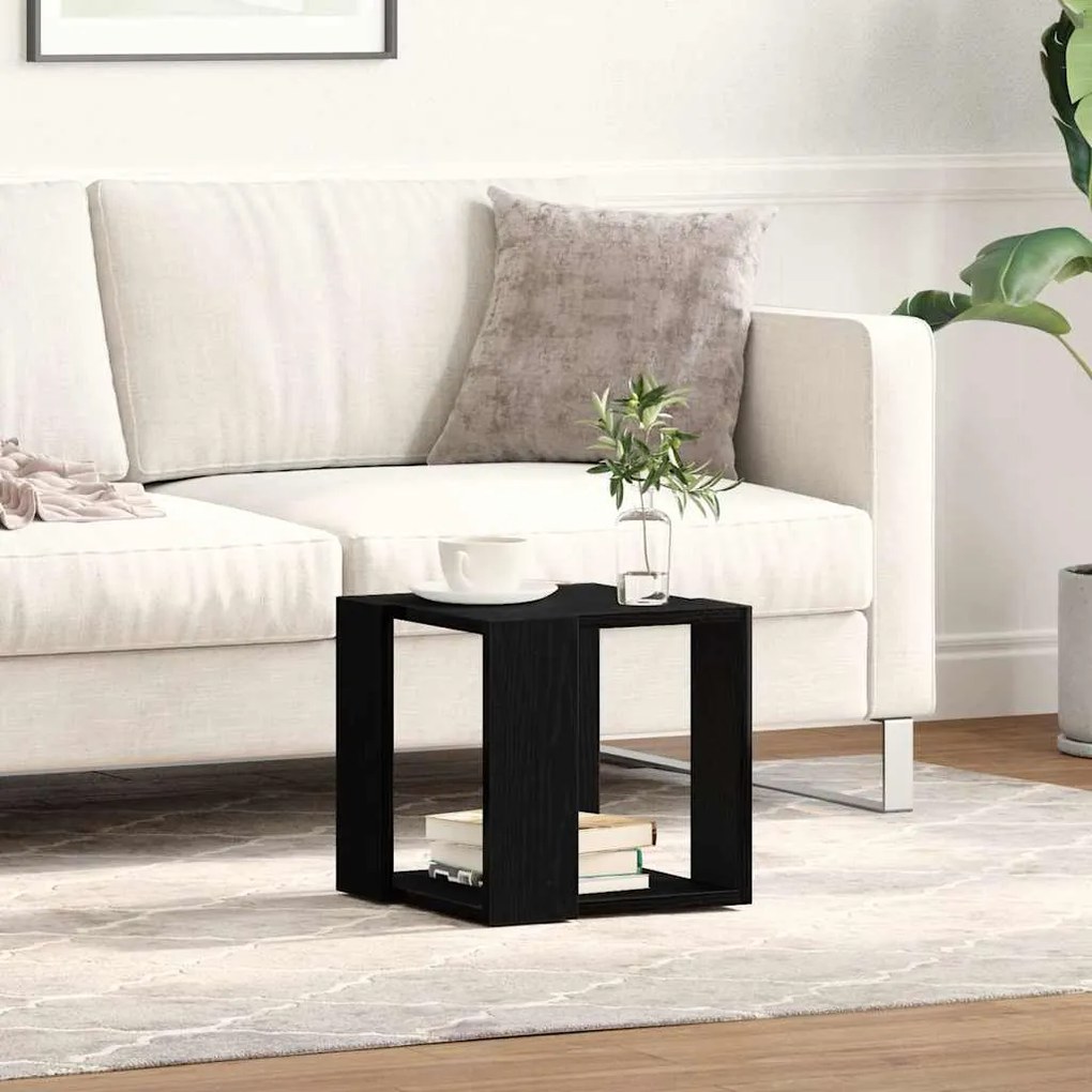 vidaXL Τραπεζάκι σαλονιού Μαύρη δρυς 32 x 32 x 30 cm