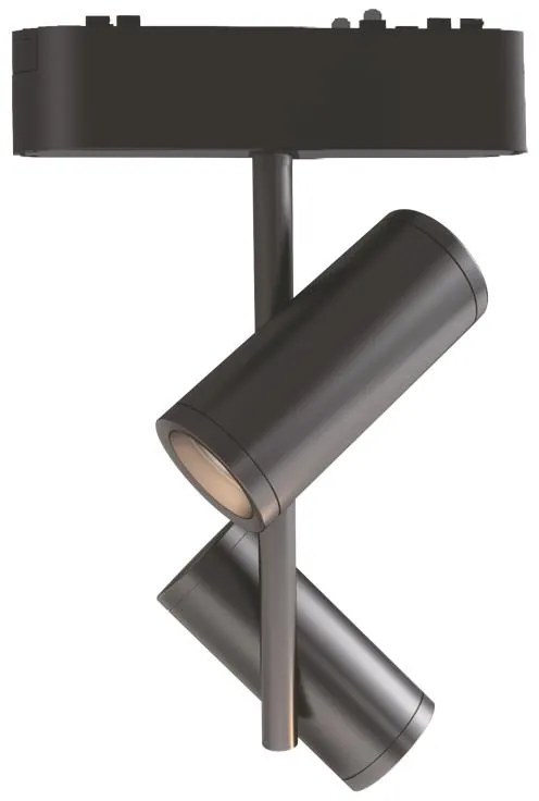 Adeleq Σποτ Ράγας Mini Ντιμαριζόμενο LED 2x8W 40VDC 24° 3000K Μαύρο 22-261624100