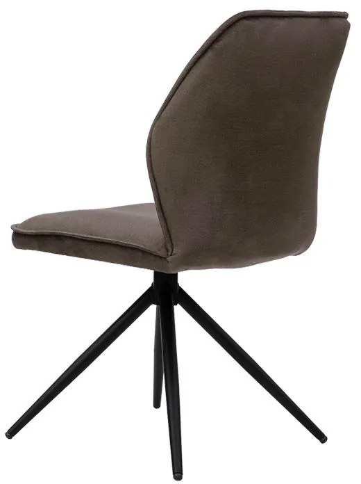 Καρέκλα Τραπεζαρίας Arleta Μεταλλική Fylliana Καφέ 52x46x91εκ. 2αδα 52x46x91 εκ.
