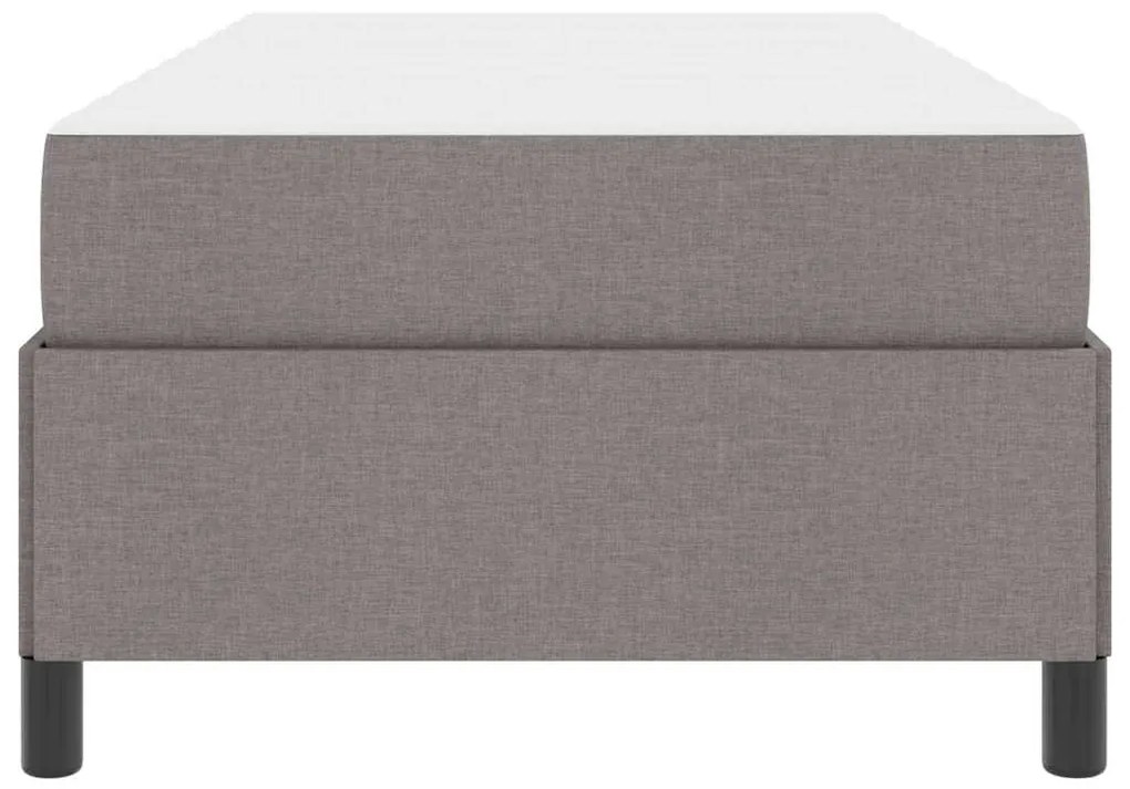 vidaXL Κρεβάτι με ελατήρια Ταμπά και Μαύρο 80 x 200 cm