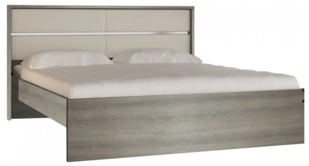 Intrahome Κρεβάτι "ΟΝΕΙΡΟ" διπλό σε χρώμα σταχτί 150x200 Intrahomesa-00652530