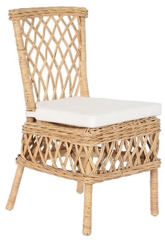 Καρέκλα DKD Home Decor Λευκό Φυσικό 45 x 55 x 85 cm 45 x 55 x 90 cm 47 x 58 x 90 cm