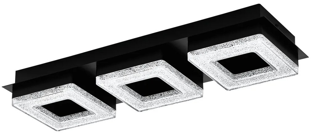 Φωτιστικό Οροφής Eglo 99325 FRADELO 1 Μαύρο Ματ (Black Mat) 3000K