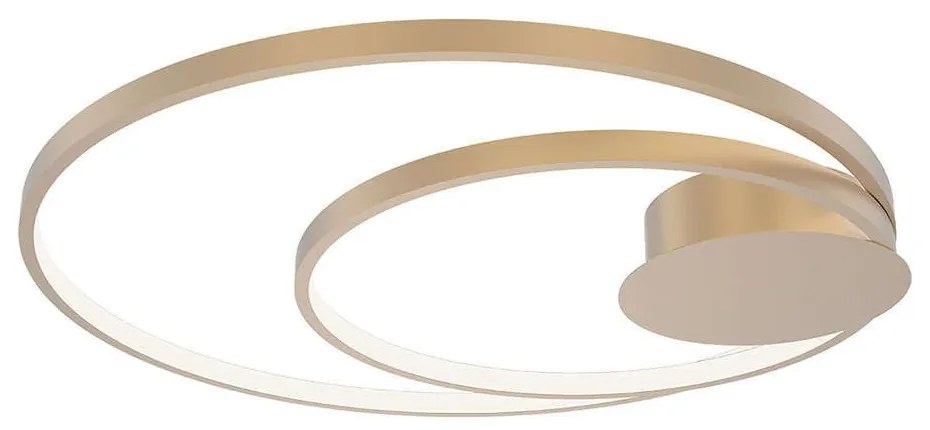 Φωτιστικό Οροφής - Πλαφονιέρα Diem LED-DIEM-PL-ORO 40W Led Φ61,5cm 6cm Gold Luce Ambiente Design Aluminium