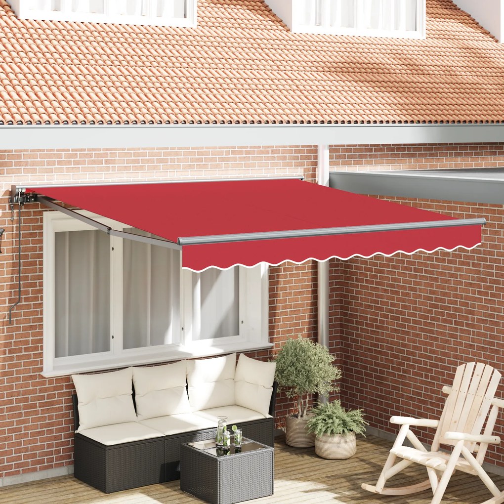 vidaXL Σκηνίτσα Αναδιπλούμενη Κόκκινο 350x250 εκ