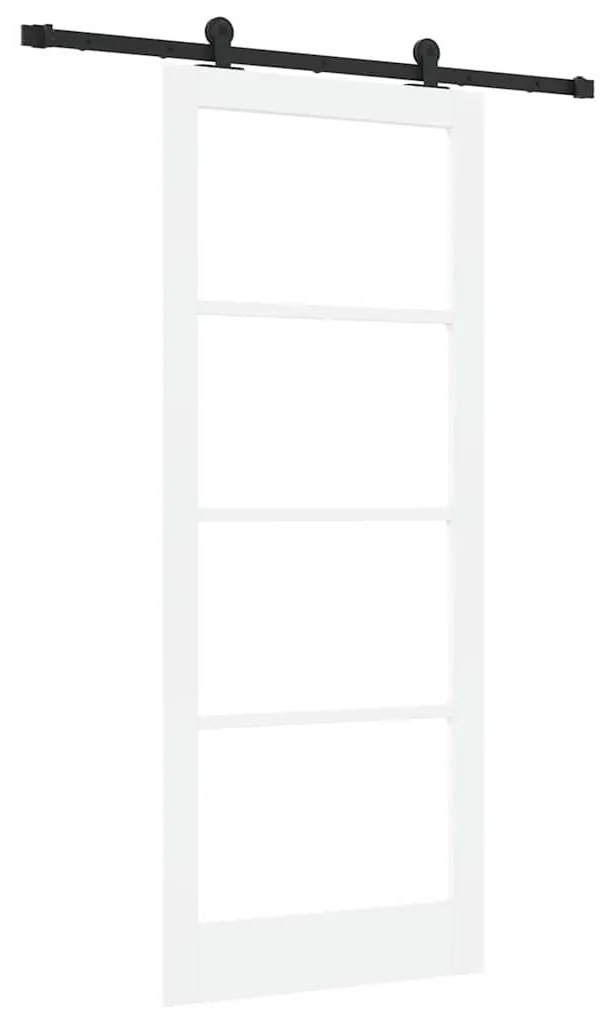 vidaXL Συρόμενη Πόρτα ORKDAL Λευκό 86 x 211 cm Ξύλο και μέταλλο