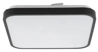 Πλαφονιέρα Φωτιστικό Οροφής Μπάνιου LED 16W IP44 4000K Agnes Square Nowodvorski-8138-Μαύρο 8138