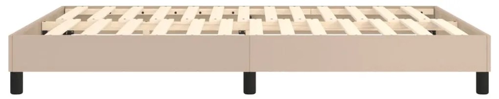 vidaXL Πλαίσιο Κρεβατιού Καπουτσίνο 140x200 εκ. από Συνθετικό Δέρμα