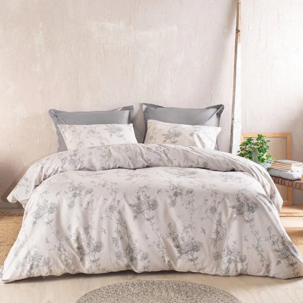 Σεντόνια Aurora Με Λάστιχο (Σετ 3τμχ) Beige Ρυθμός Ημίδιπλο 105x205cm Βαμβάκι-Πολυέστερ
