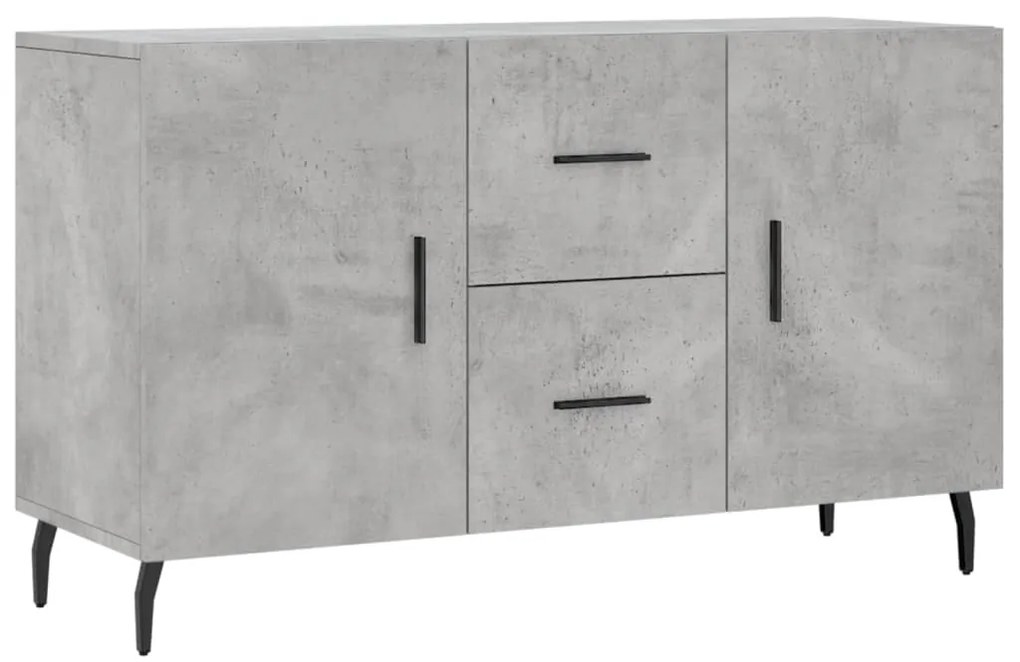 vidaXL Ντουλάπι Γκρι Σκυροδέματος 100 x 36 x 60 εκ. Επεξεργασμένο Ξύλο