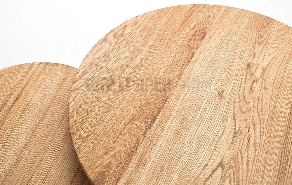 Σετ Τραπεζάκια Σαλονιού Μασίφ Καφέ 50x50x45