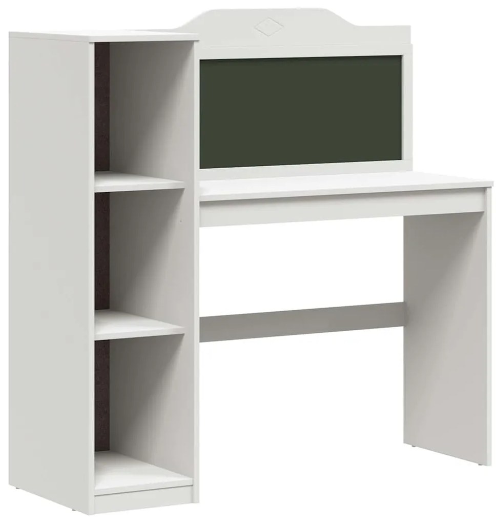 vidaXL Γραφείο Κιμωλίας Λευκό 120 x 45 x 118.5 εκ. Επεξεργασμένο ξύλο