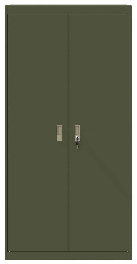 vidaXL Ντουλάπι αποθήκευσης 2 pcs Ελιά Πράσινη 90 x 40 x 180 cm