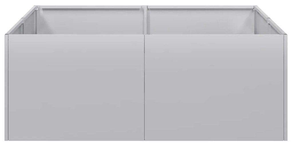 vidaXL Ζαρντινιέρα 80x80x30 εκ. από Γαλβανισμένο Ατσάλι
