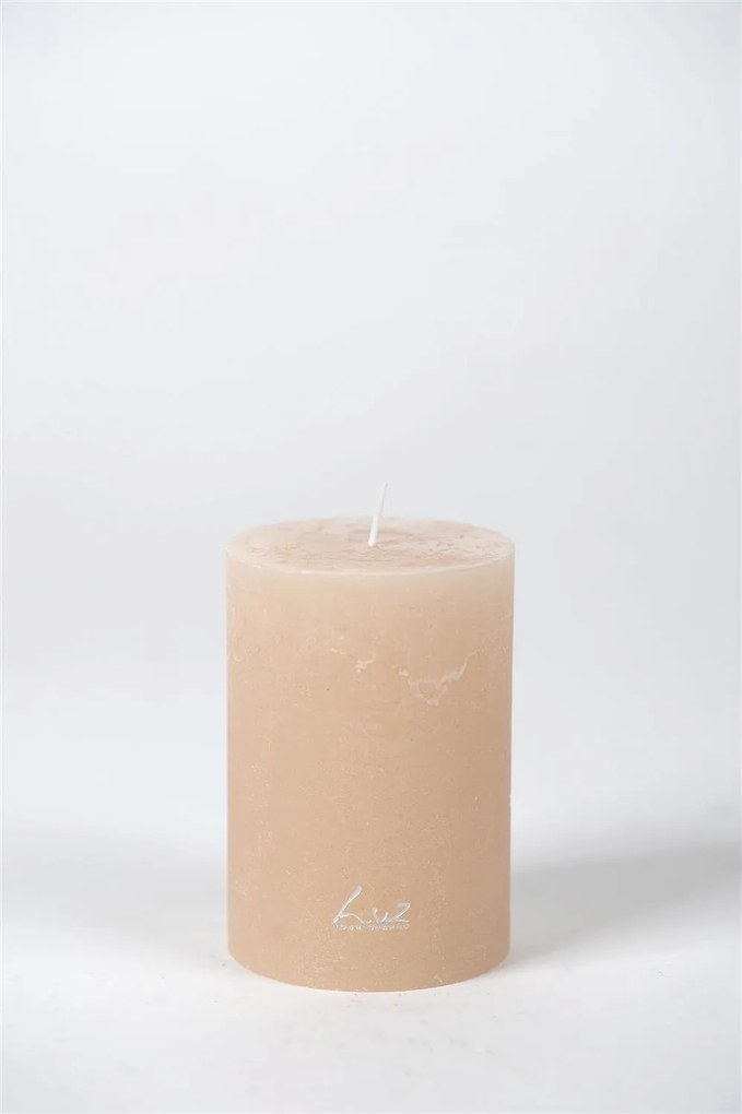 Cylindrical Candle RASTELI 15cm X Ø7cm Ρουστικ - Luz Your Senses 415.53-53