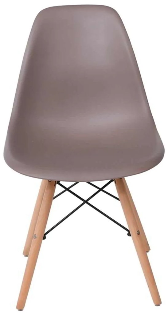 Καρέκλα Art Wood PP Sand Beige Συσκ.4τμχ 46x53x81cm