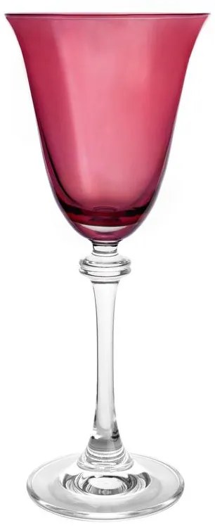 Ποτήρι Κρασιού Σετ 6τμχ Κρυστάλλινο Μπορντώ Asio Crystal Bohemia 185ml CTB81SD701856P