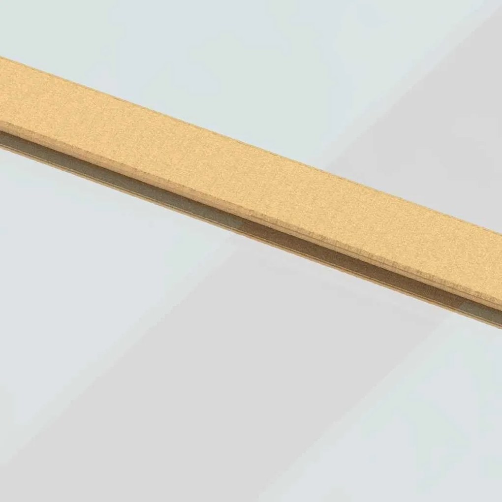 vidaXL Συρόμενη Πόρτα Χρυσή 76 x 205 εκ. από Γυαλί ESG και Αλουμίνιο