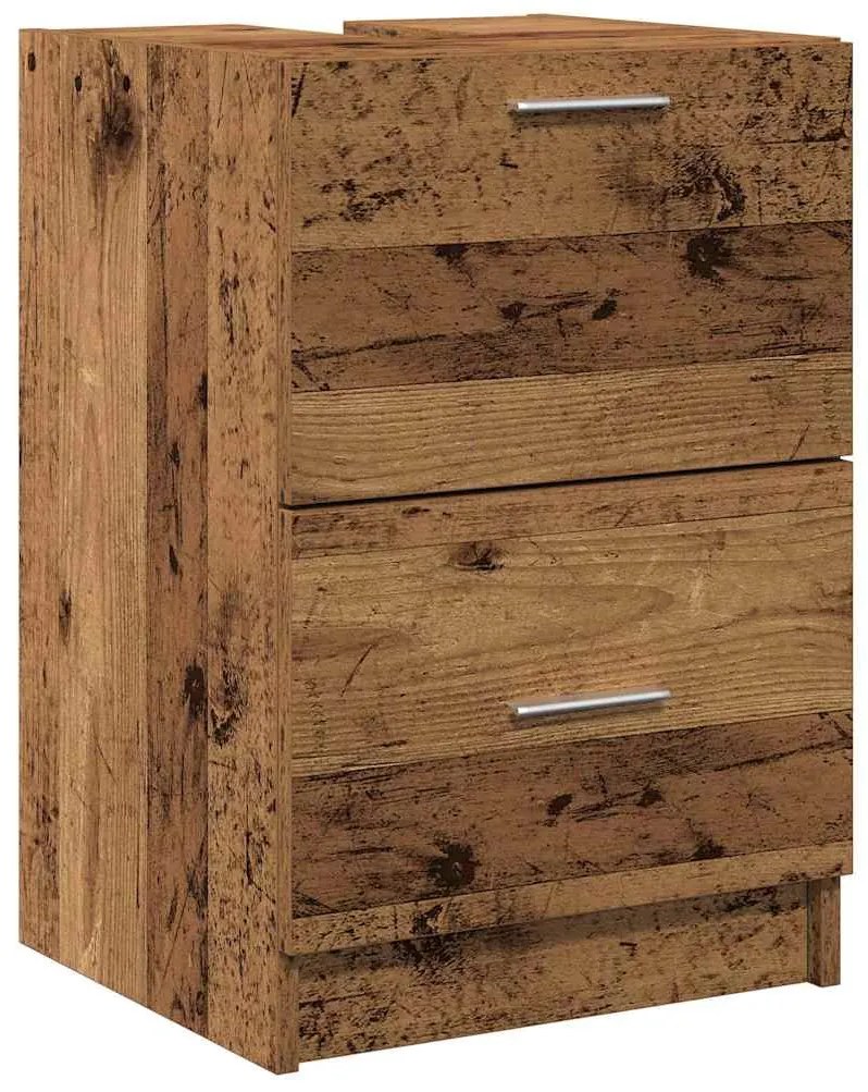 vidaXL Ντουλάπι Νεροχύτη Παλιό Ξύλο 40 x 37 x 59 cm Επεξεργασμένο ξύλο