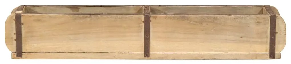 vidaXL Δίσκος με αποθήκευση 4 pcs Καφέ 60.5 x 15 x 9 εκ