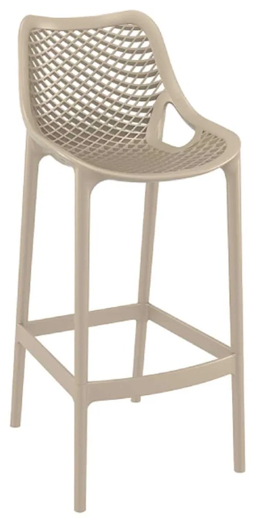 Σκαμπό Air Bar 75 Dove Grey 20-0370 45Χ53X105cm Siesta Polypropylene