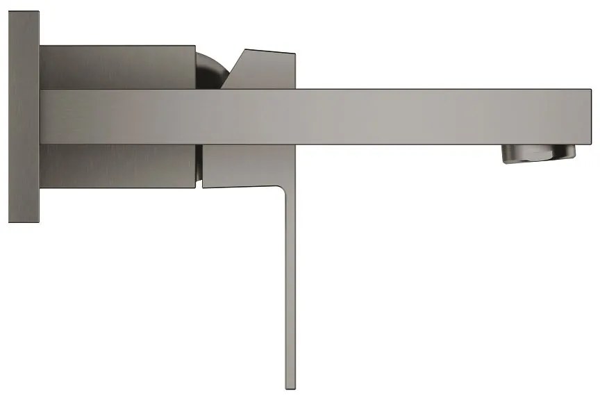 Μπαταρία νιπτήρος τοίχου Grohe Eurocube-Μήκος 17 εκ.-Anthraki Mat