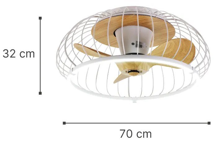 it-Lighting Minnewanka 36W 3CCT LED Fan Light in White Color (101000710)