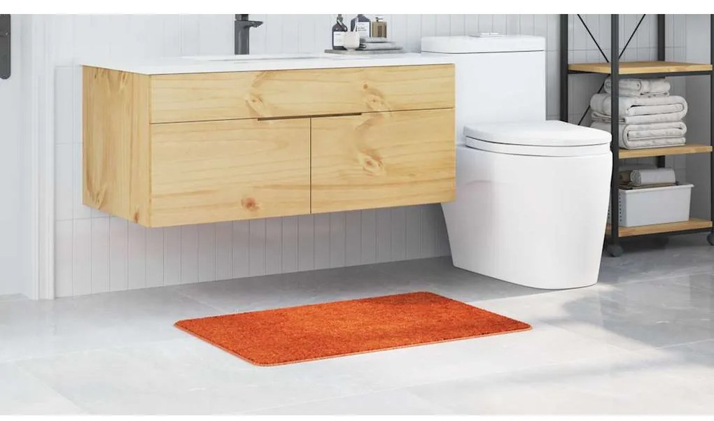 vidaXL Πατάκι μπάνιου Πορτοκαλί 60 x 90 cm Πολυπροπυλένιο