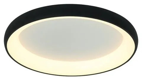 Πλαφονιέρα Φωτιστικό Οροφής 60cm LED 43W IP20 3000K  Zambelis 2048 Μαύρο