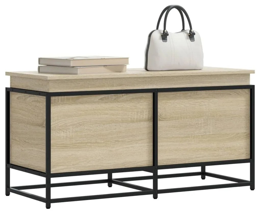Κουτί Αποθήκευσης με Sonoma Δρυς 100x40x51,5 εκ. Επεξ. Ξύλο - Καφέ
