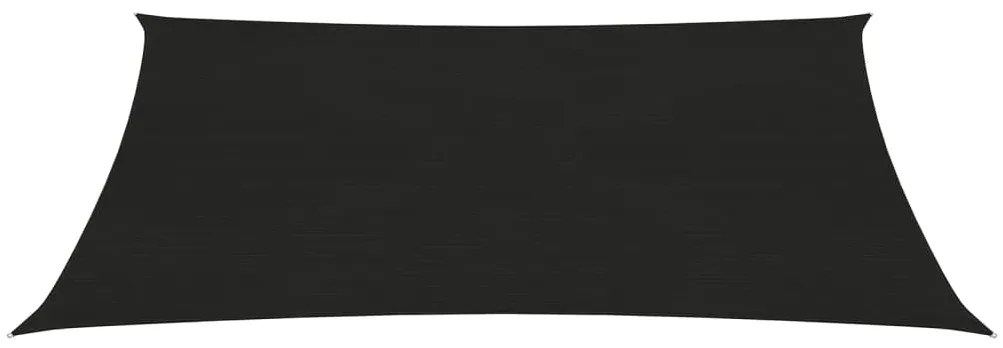 vidaXL Πανί Σκίασης Μαύρο 3 x 4,5 μ. από HDPE 160 γρ./μ²