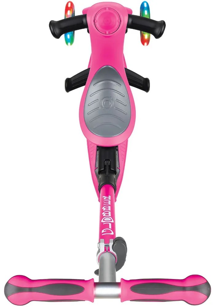 Globber Scooter Go Up Deluxe Lights Deep Pink