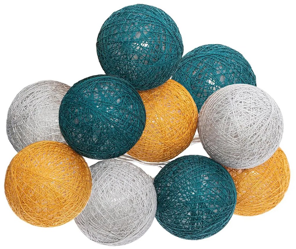 Διακοσμητική Γιρλάντα Μπαταρίας Με 10 LED Φωτάκια A-S Multi Blue/Yellow 116415O