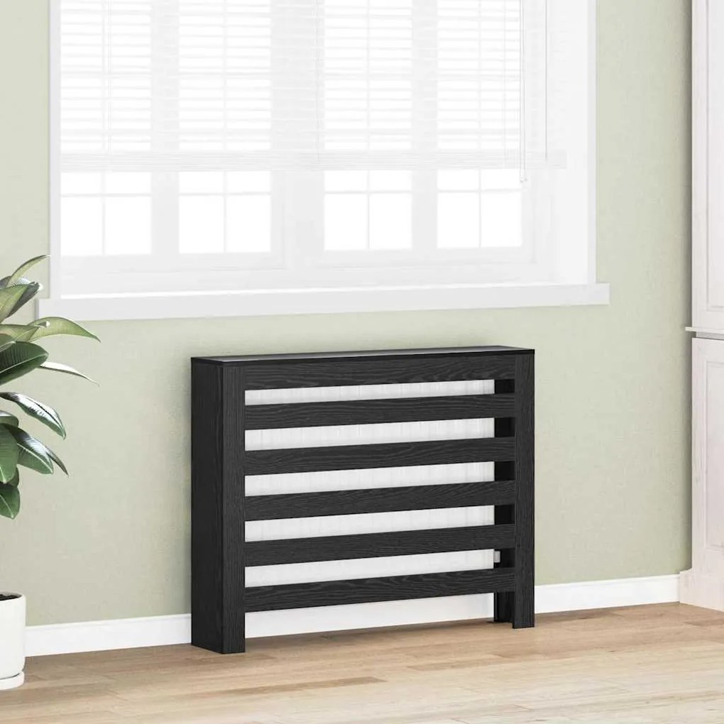 vidaXL Καπάκι Καλοριφέρ Μαύρη Οξυά 104 x 20 x 82 cm