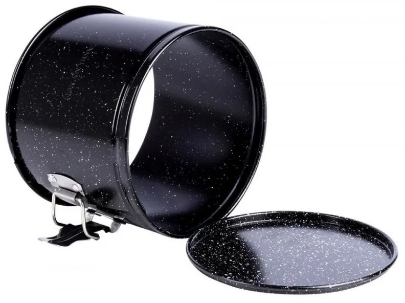 Φόρμα για τούρτες Kinghoff KH 1789 πτυσσόμενο, 14 cm, ελαστικοί τοίχοι, φινίρισμα από μάρμαρο, ατσάλι, μαύρο
