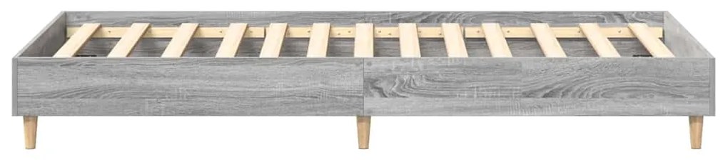vidaXL Σκελετός Κρεβατιού Γκρι sonoma 90 x 200 cm Επεξεργασμένο ξύλο
