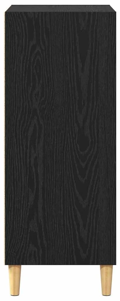 vidaXL Πλαϊνό γραφείο Μαύρη δρυς 57 x 35 x 89.5 εκ. Επεξεργασμένο ξύλο
