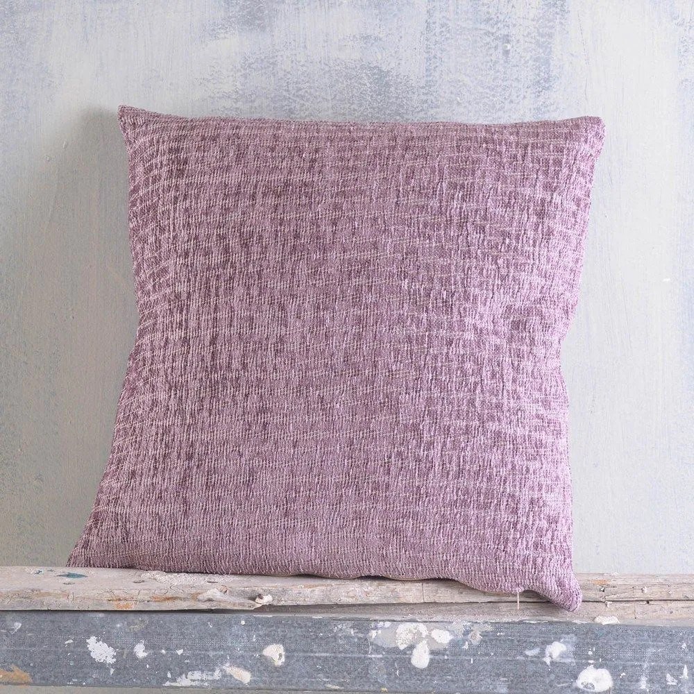Μαξιλαροθήκη Διακοσμητική Rachell Purple Ρυθμός 40Χ40 Chenille,Cotton,Polyester