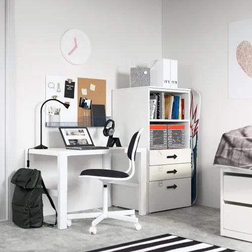 SMASTAD/PLATSA βιβλιοθήκη με 3 συρτάρια 493.878.06