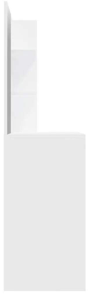 Μπουντουάρ με Καθρέφτη Λευκό 74,5 x 40 x 141 εκ. - Λευκό