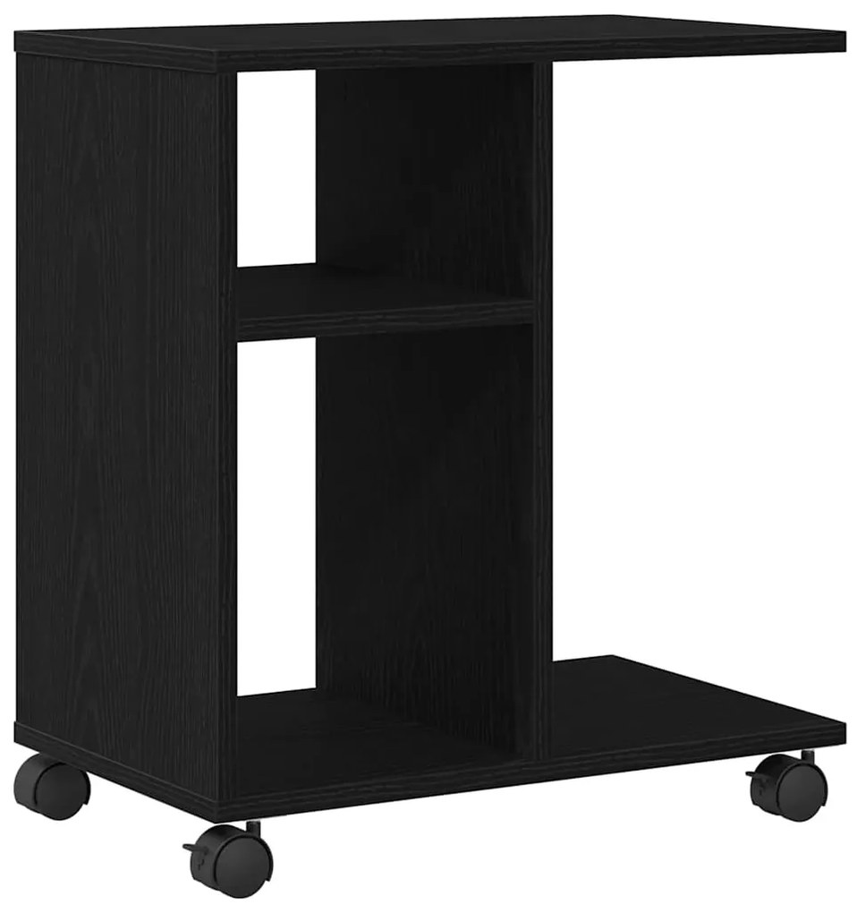 vidaXL Κοντρόλ Τραπέζι Μαύρη δρυς 50 x 30 x 55 εκ. Επεξεργασμένο ξύλο