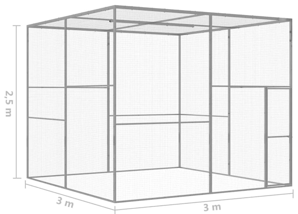 ΚΛΟΥΒΙ ΓΑΤΑΣ 3 X 3 X 2,5 Μ. ΑΠΟ ΓΑΛΒΑΝΙΣΜΕΝΟ ΧΑΛΥΒΑ 146361